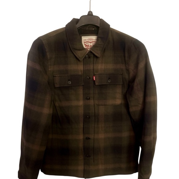 Levi’s Quilted Plaid Shacket Overshirt Jacket | Workwear Utility | Size S - Picture 5 of 8